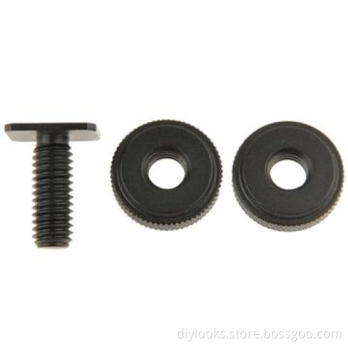 Reinforced Hot Shoe Aluminum Alloy 1/4 Screw Adapter with Double Nut